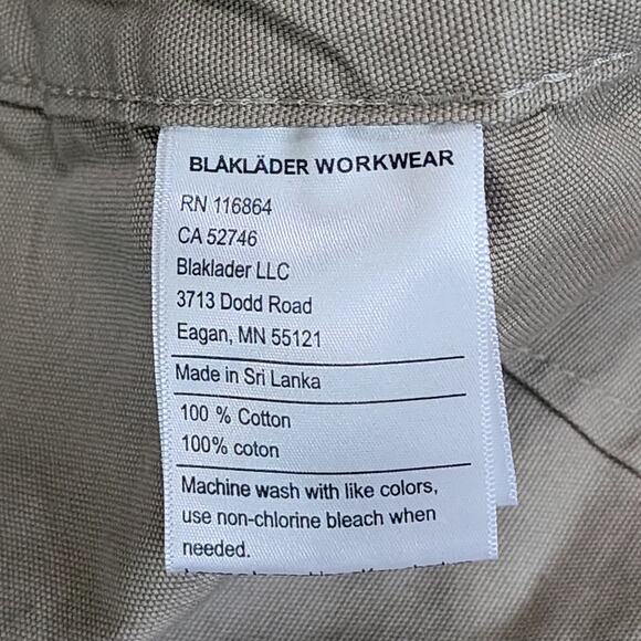 Blaklader Craftsmen Carpenter‎  Cargo Construction Work Tool Belt Shorts SIZE 42 - Picture 4 of 5